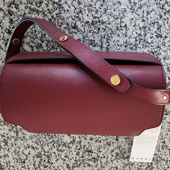 BNWT–Slightly Imperfect [👜 Marni Trunk Medium Saffiano Bag ] (#200) - Picture 5 of 12